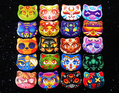 Creature Feature Cat Buttons