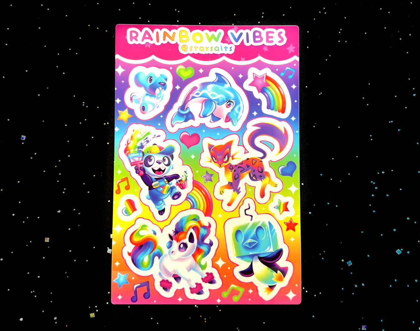 Rainbow Vibes Sticker Sheet