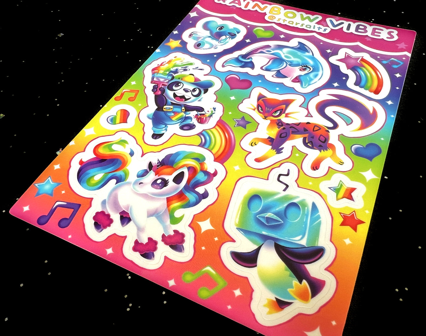 Rainbow Vibes Sticker Sheet