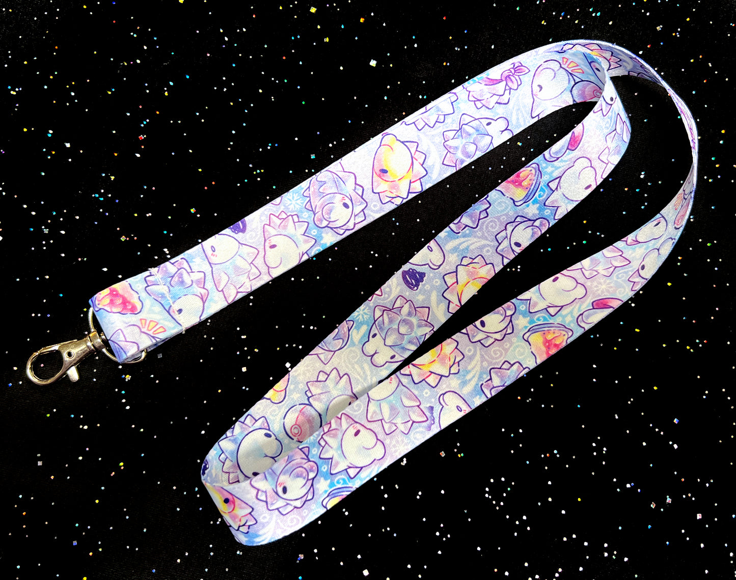 Snowy Snom Lanyard