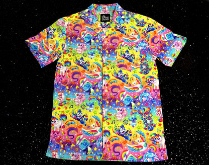 Rainbow Vibes Button Up Shirt