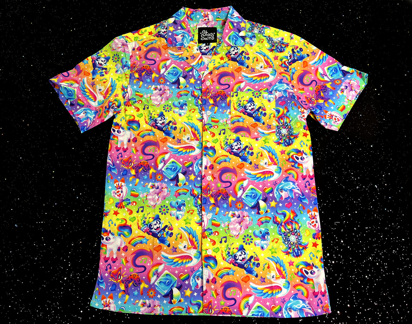 Rainbow Vibes Button Up Shirt