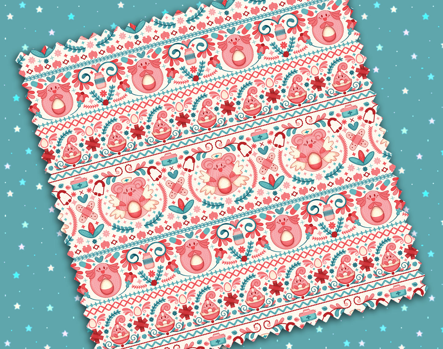 Cross Stich Chansey Microfiber Cloth