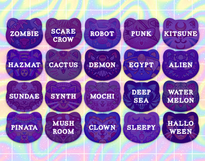 Creature Feature Cat Buttons