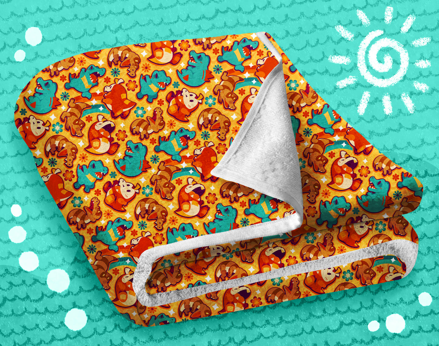 Crocodile Rock Beach Towel