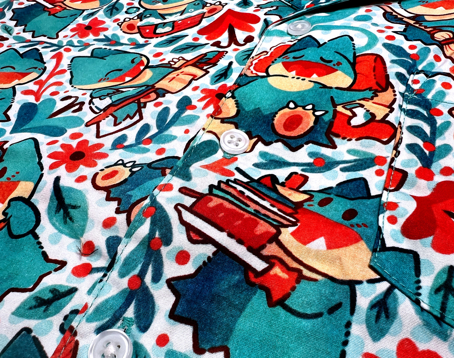 Many Munchlax Button Up Shirt