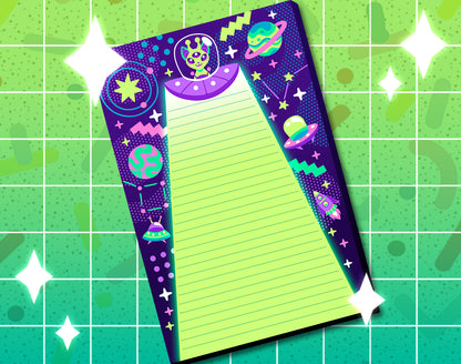 Alien Cat Planner Pad