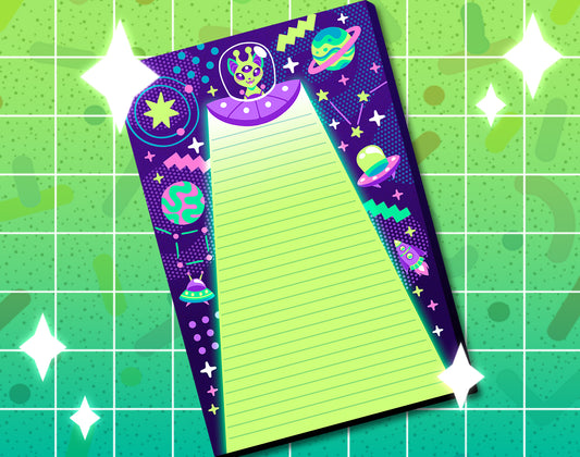 Alien Cat Planner Pad