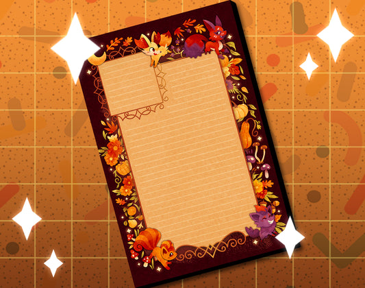 Forest Foxes Planner Pad