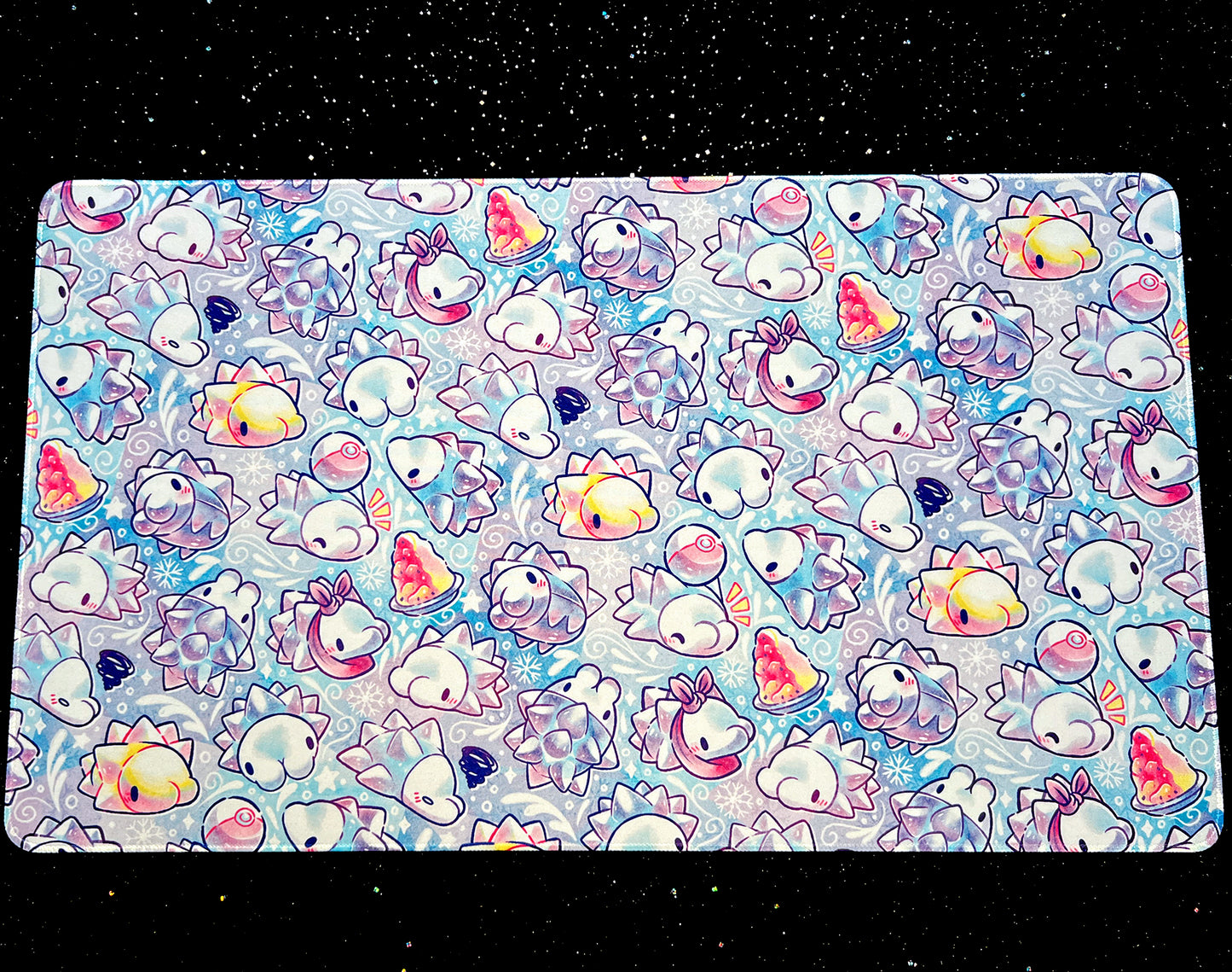 Snowy Snom Jumbo Desk Mat