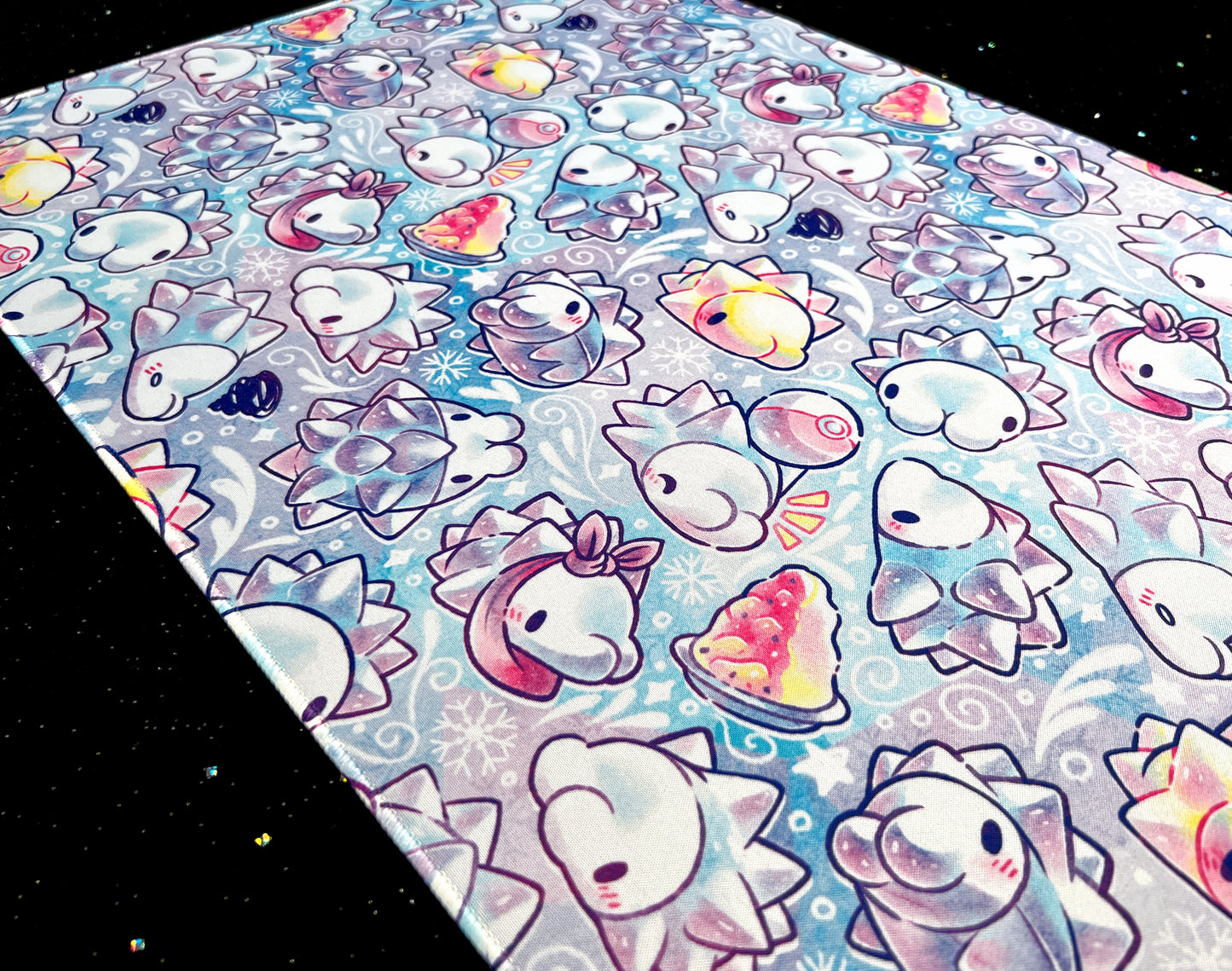 Snowy Snom Jumbo Desk Mat