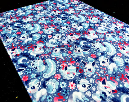 Frosty Foxes Jumbo Desk Mat