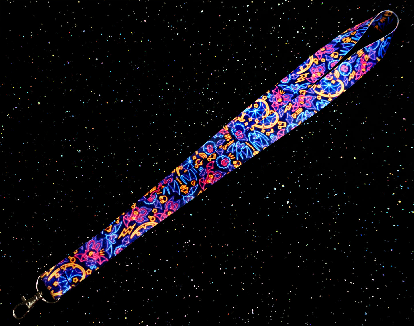 Neon Bats Lanyard