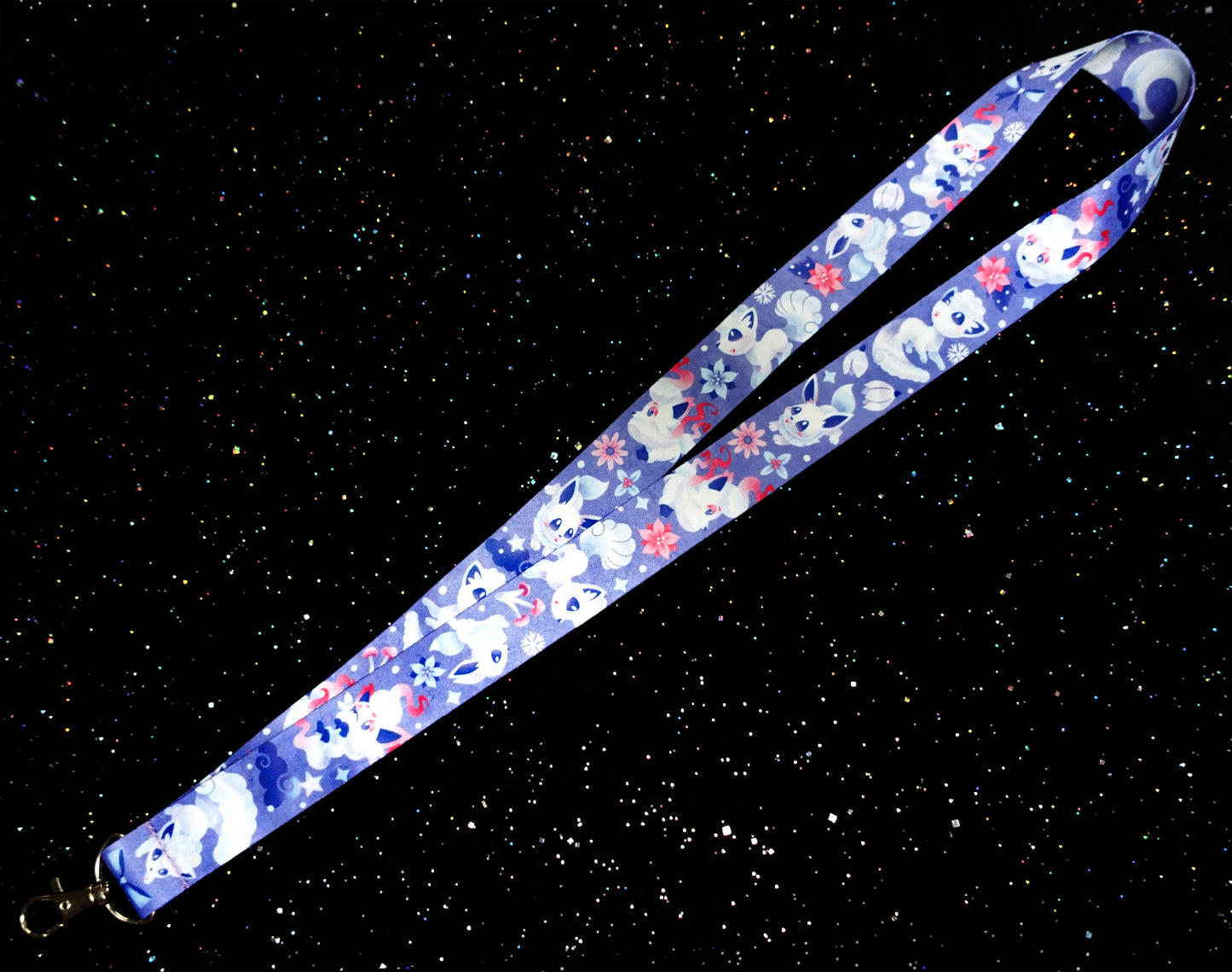 Frosty Foxes Lanyard