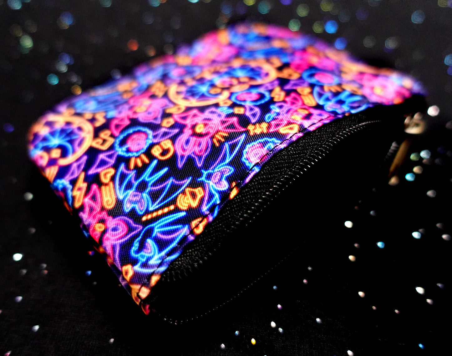 Neon Bats Coin Purse