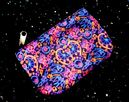 Neon Bats Coin Purse