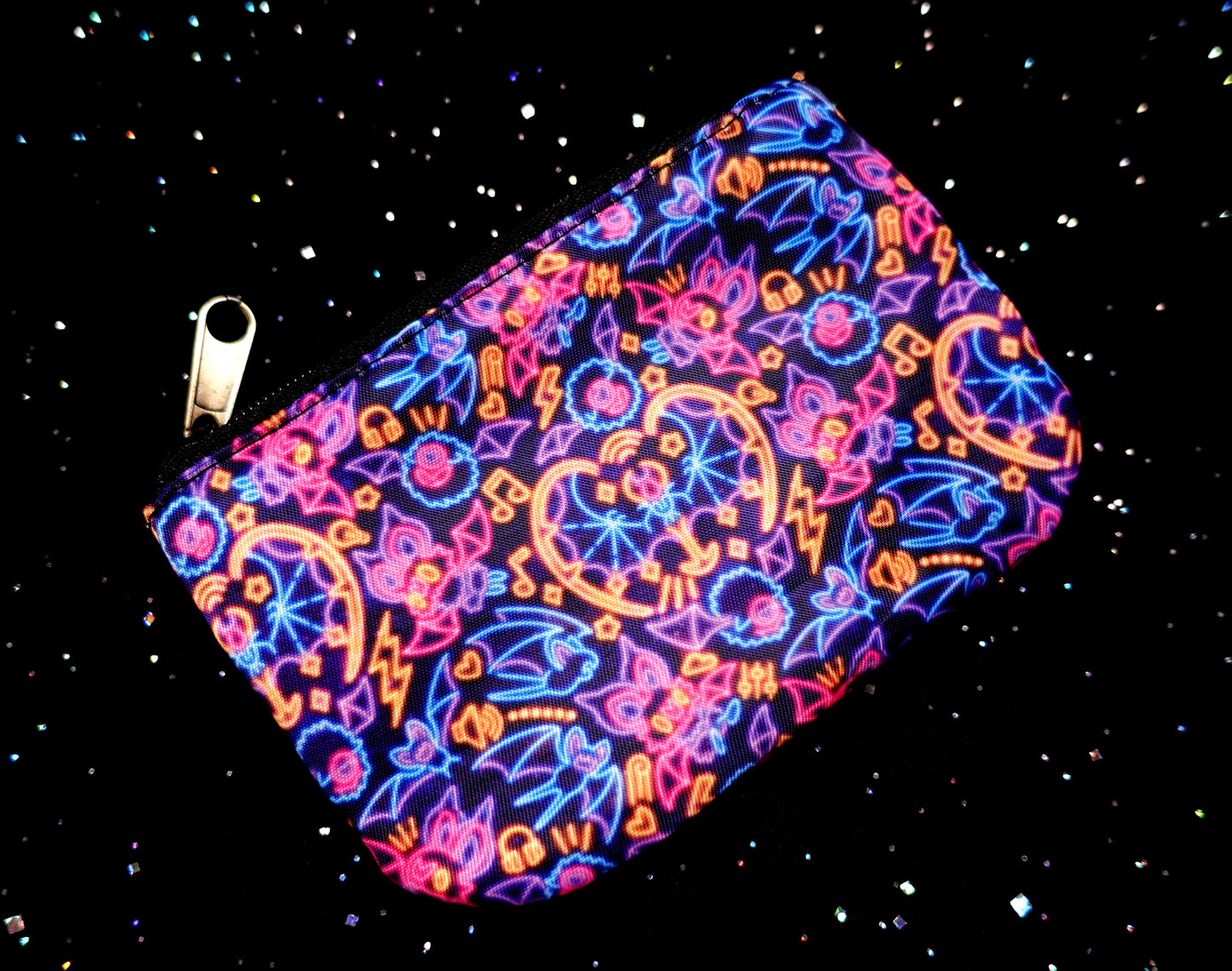 Neon Bats Coin Purse