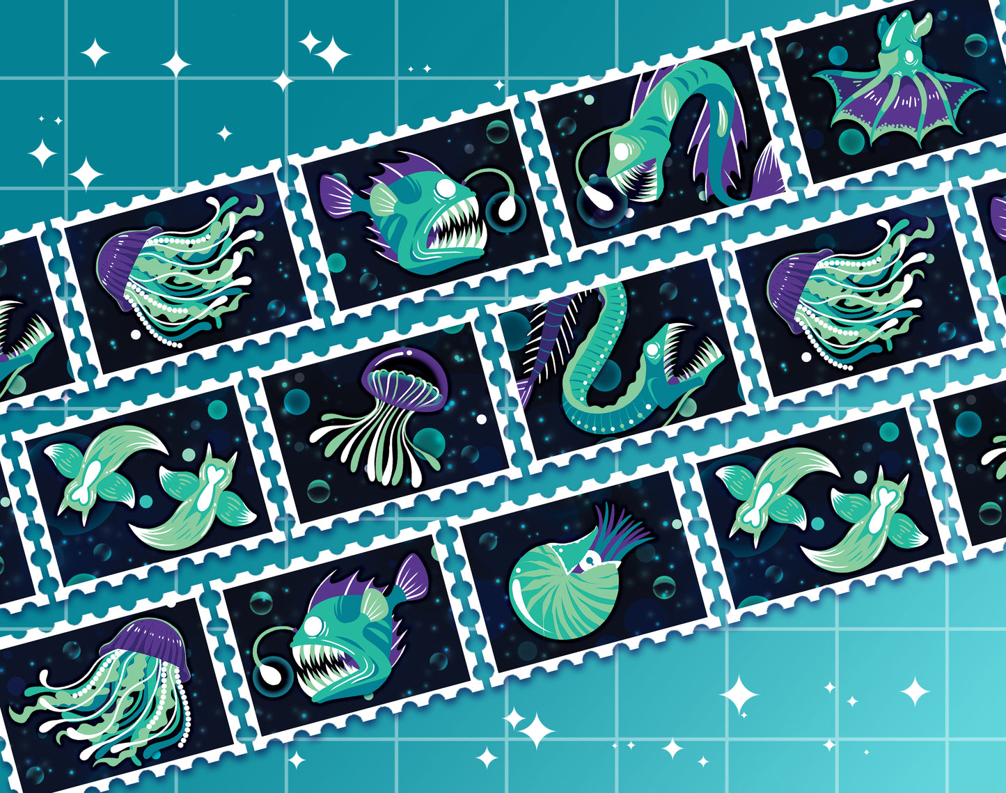 Deep Sea Stamp Washi Tape