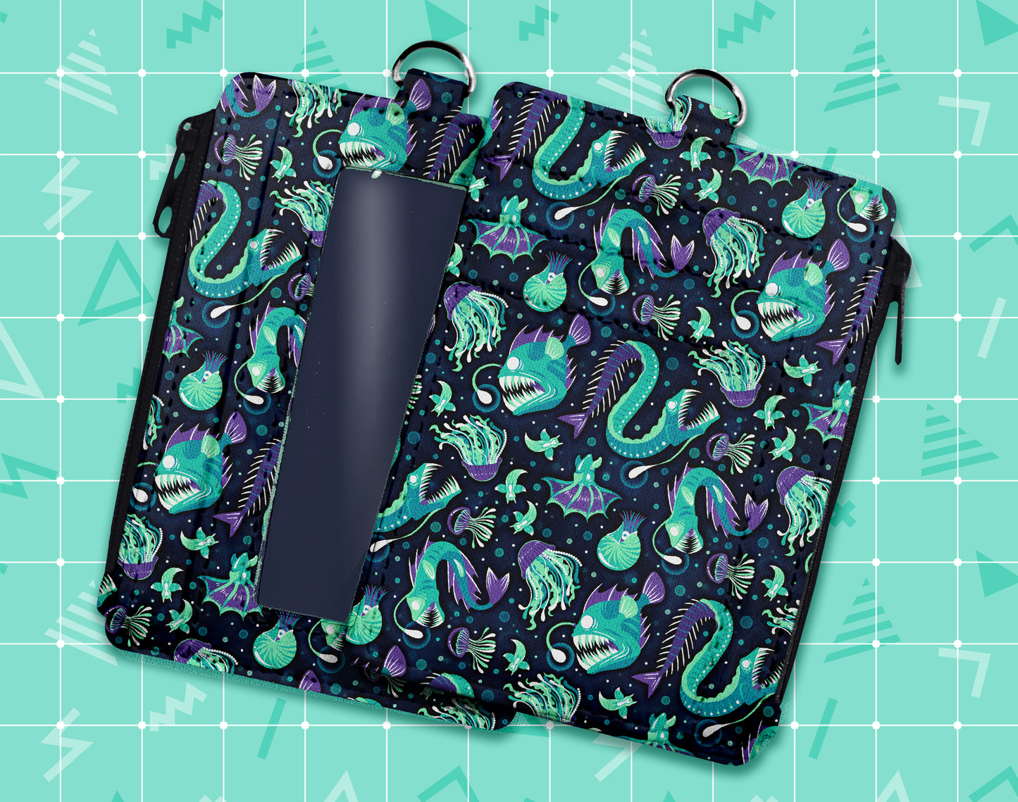 Deep Sea ID Wallet + Lanyard