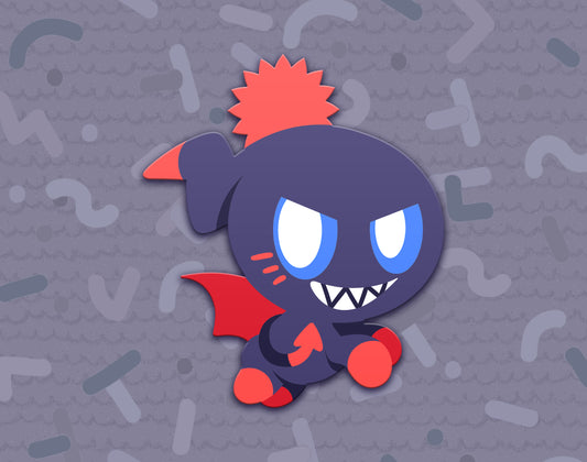 Devil Chao Dyed Enamel Pin