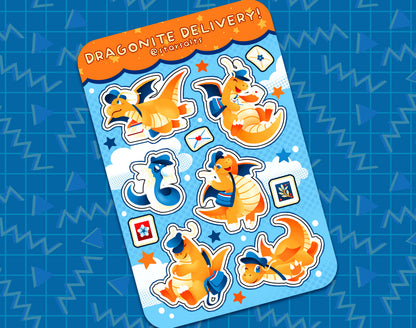 Dragonite Delivery Sticker Sheet