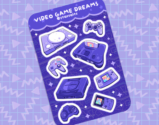 Video Game Dreams Sticker Sheet