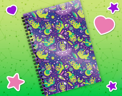 Alien Cat Reusable Sticker Book