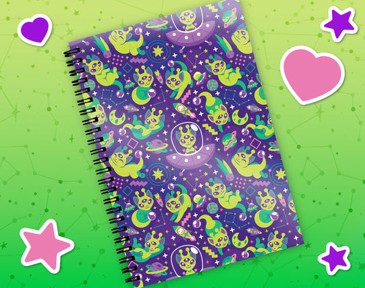 Alien Cat Reusable Sticker Book