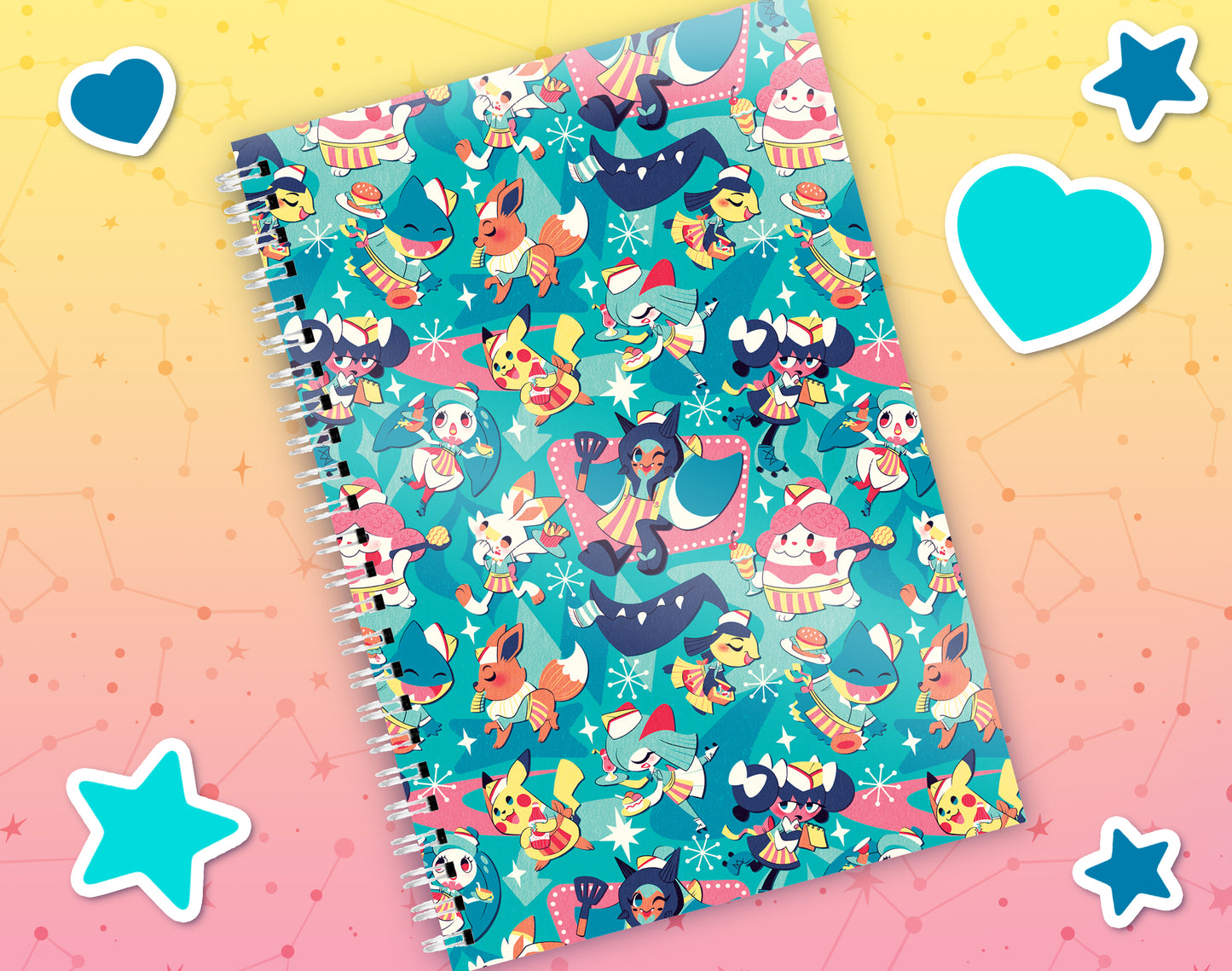 Pikachu's Diner Reusable Sticker Book