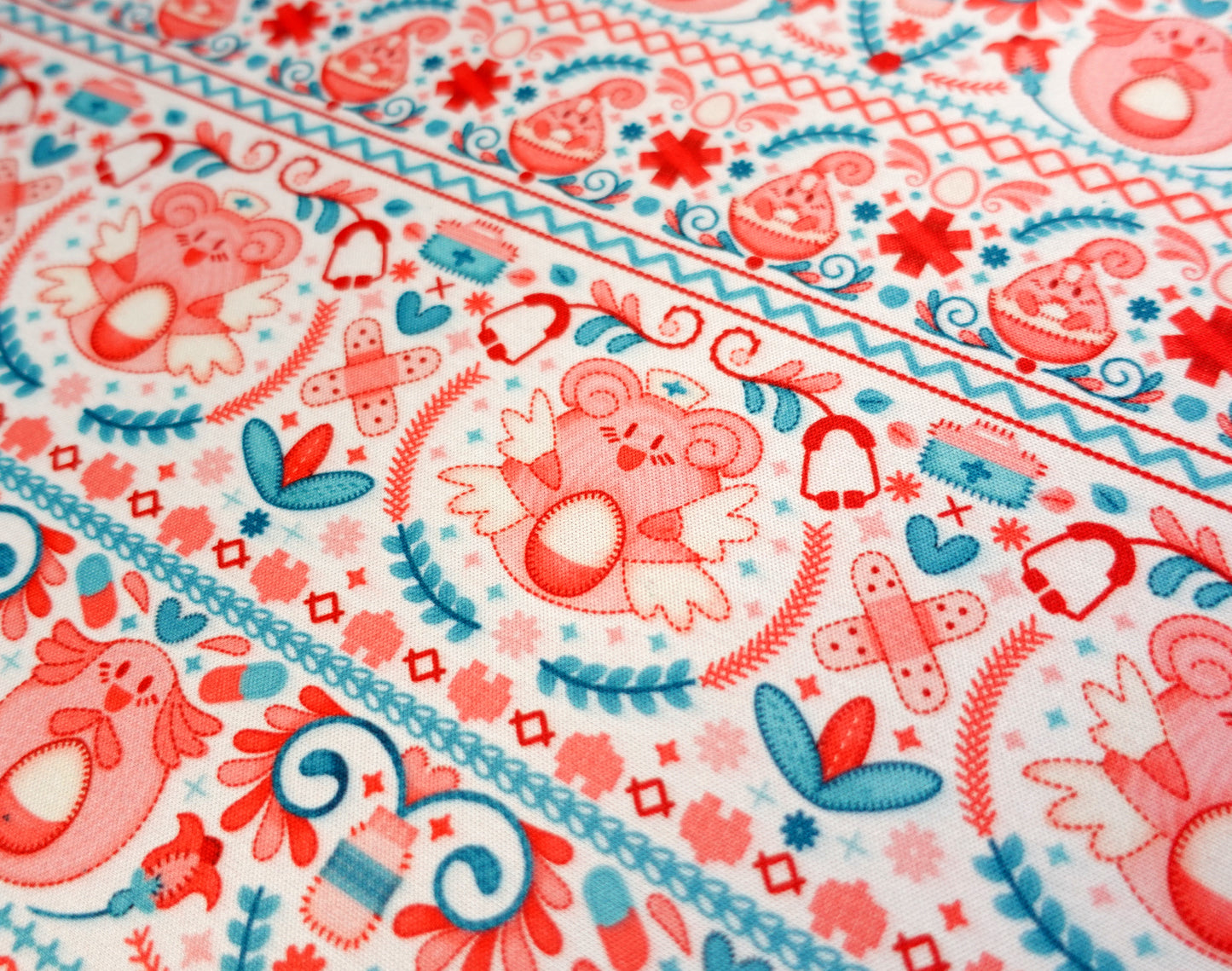 Cross Stich Chansey Jumbo Desk Mat