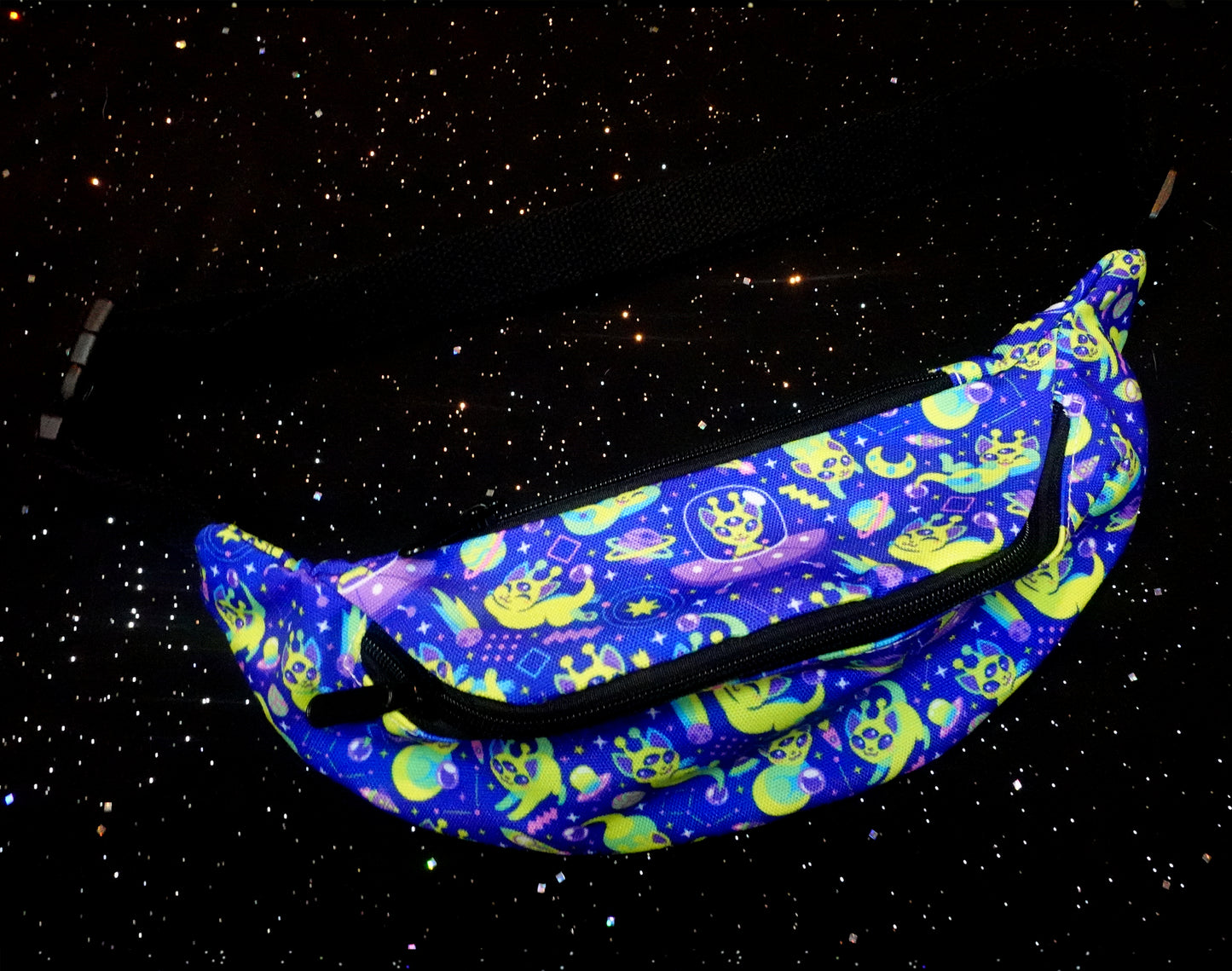 Alien Cat Fanny Pack