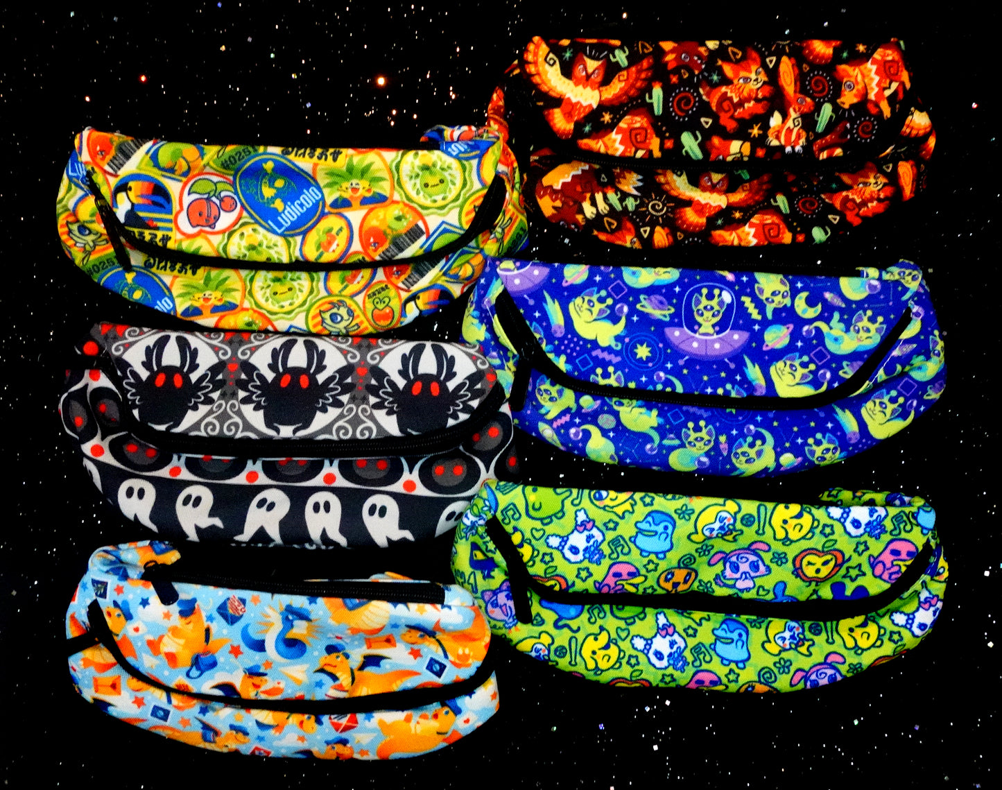 Alien Cat Fanny Pack