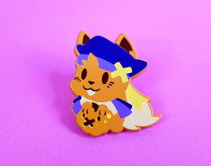 Halloween Eevee Dyed Enamel Pin