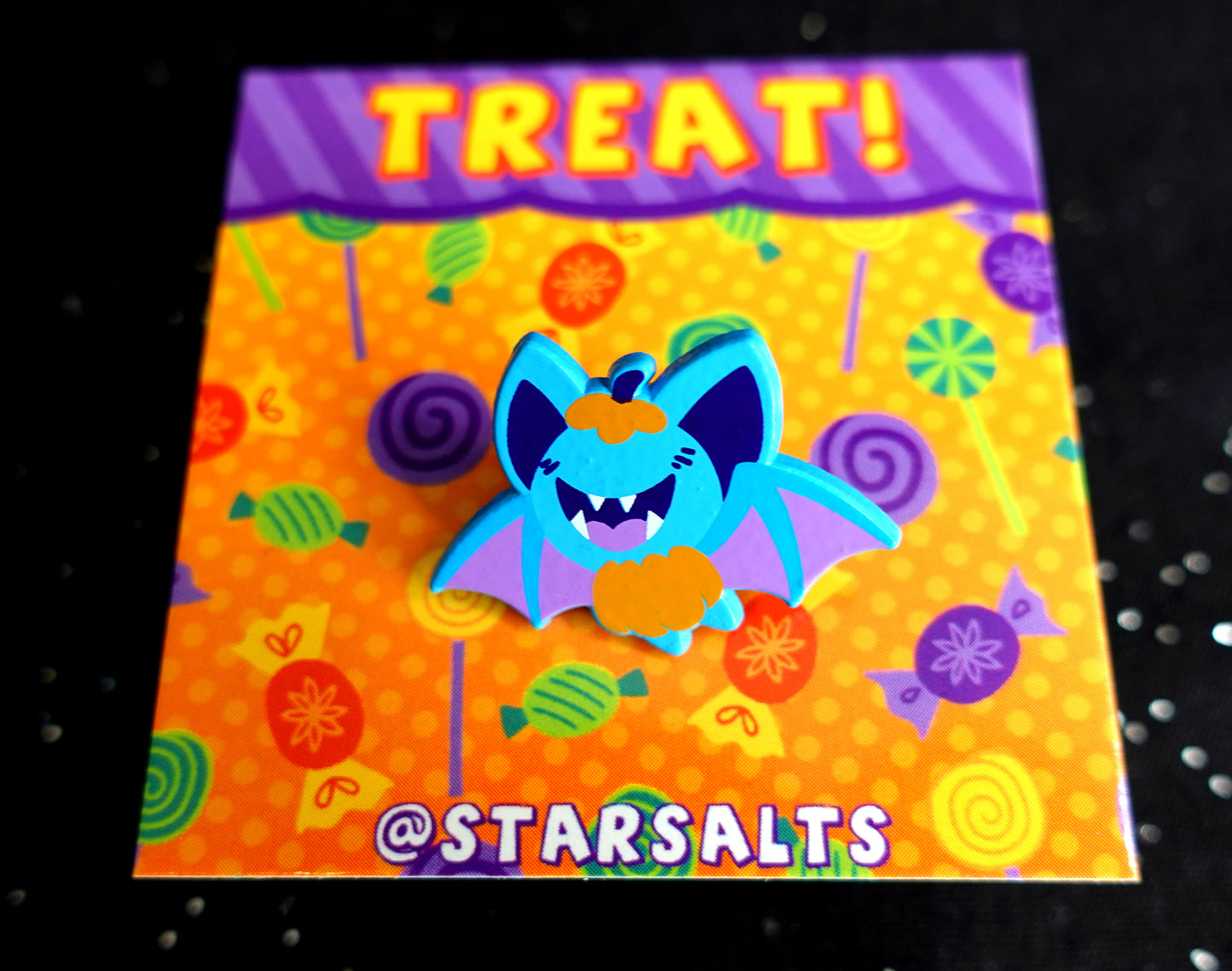 Halloween Zubat Dyed Enamel Pin