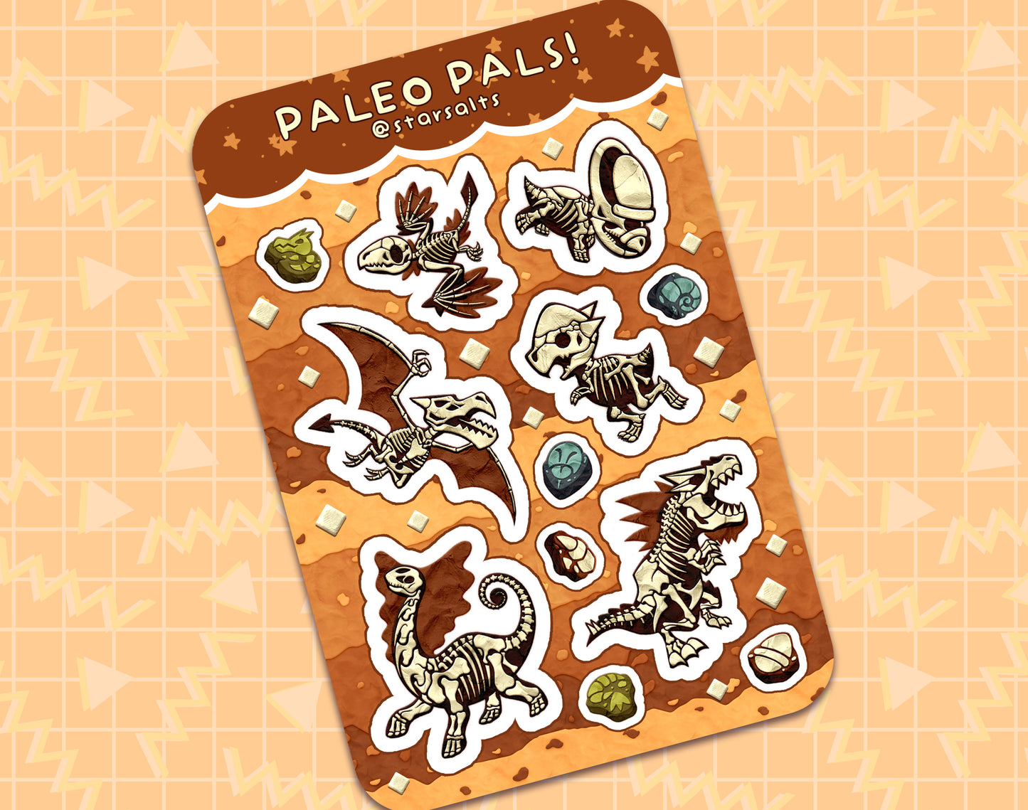 Paleo Pals Sticker Sheet