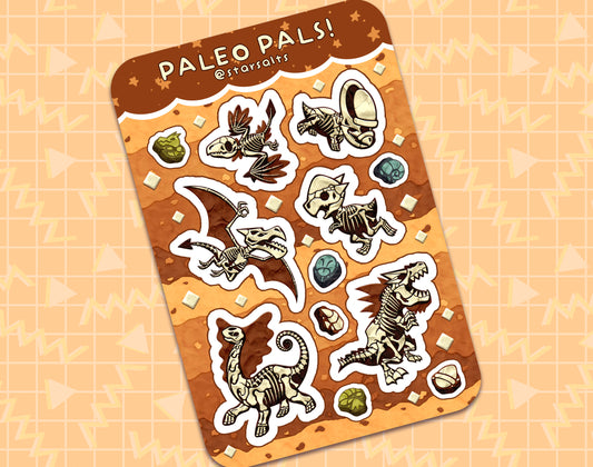 Paleo Pals Sticker Sheet
