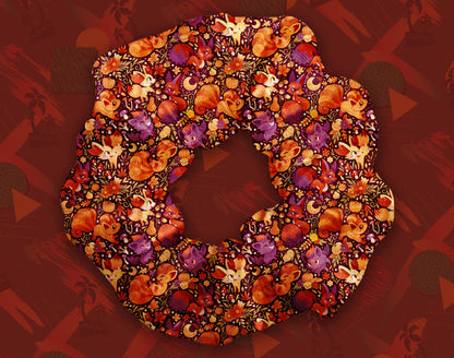 Forest Foxes Scrunchie
