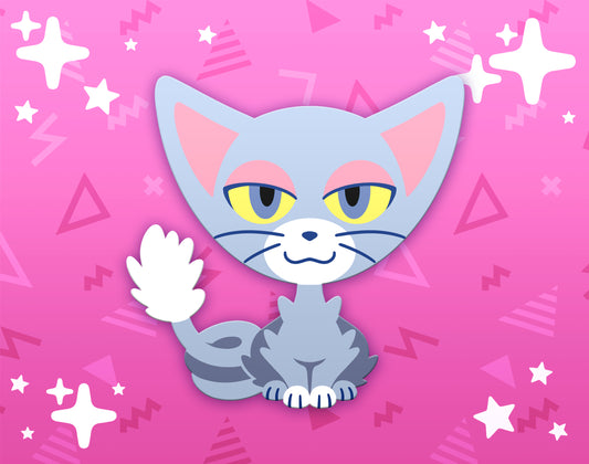 Glameow Dyed Enamel Pin