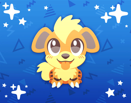 Growlithe Dyed Enamel Pin