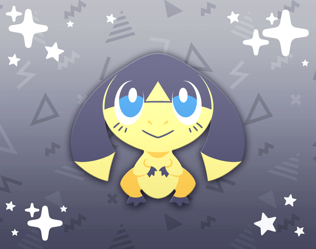 Helioptile Dyed Enamel Pin – Star⭑Salts