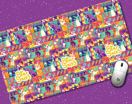 Patchwork Ponies Jumbo Desk Mat
