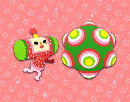 Ichigo + Katamari Dyed Enamel Pin Set