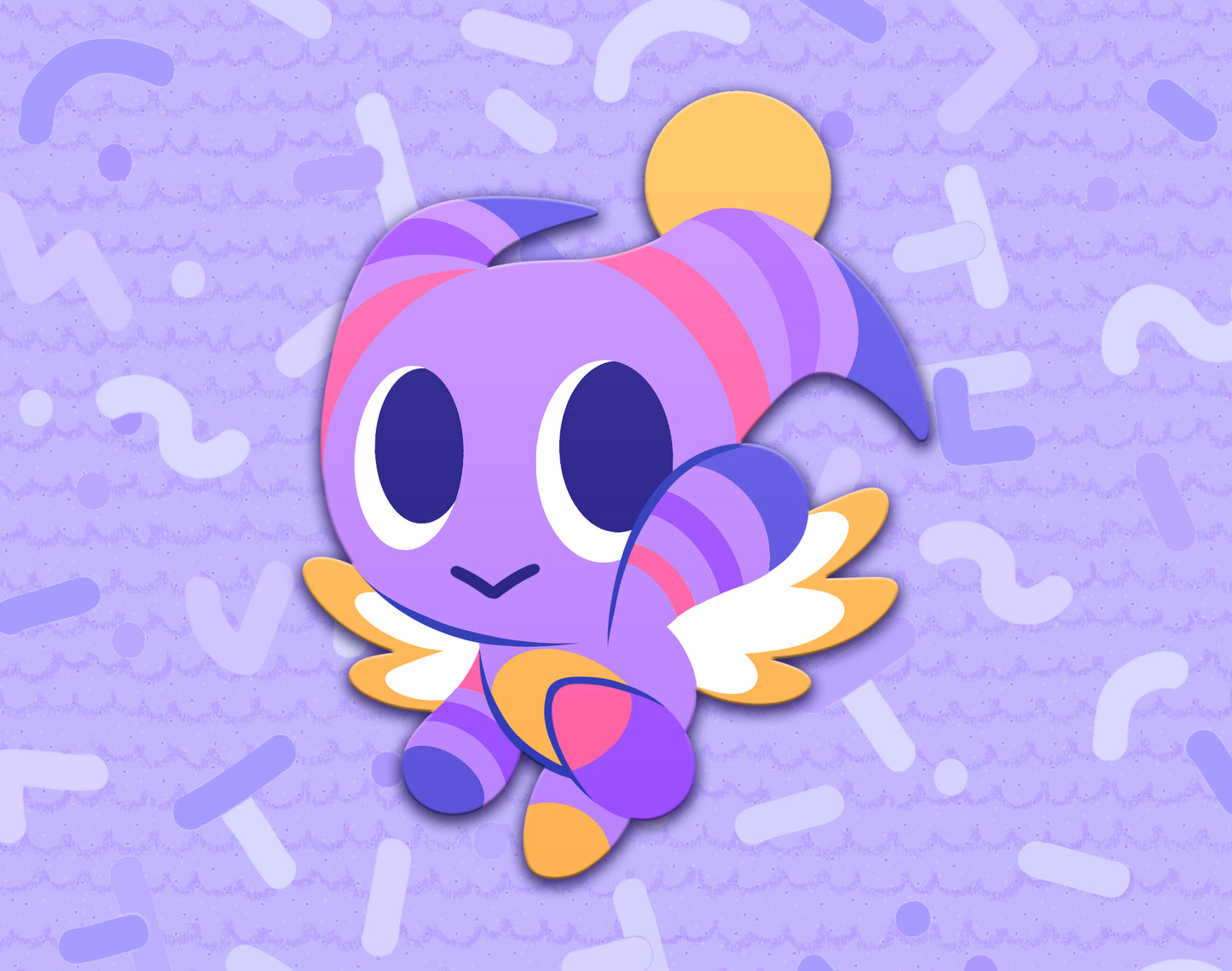 Purple Chao Dyed Enamel Pin