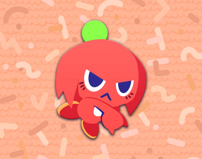 Red Chao Dyed Enamel Pin