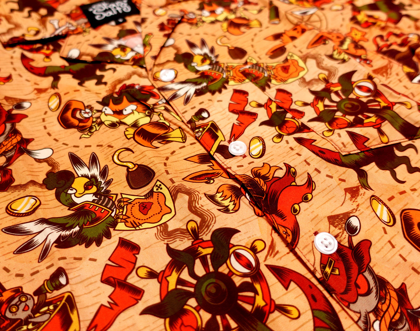 Poke'Pirates Button Up Shirt