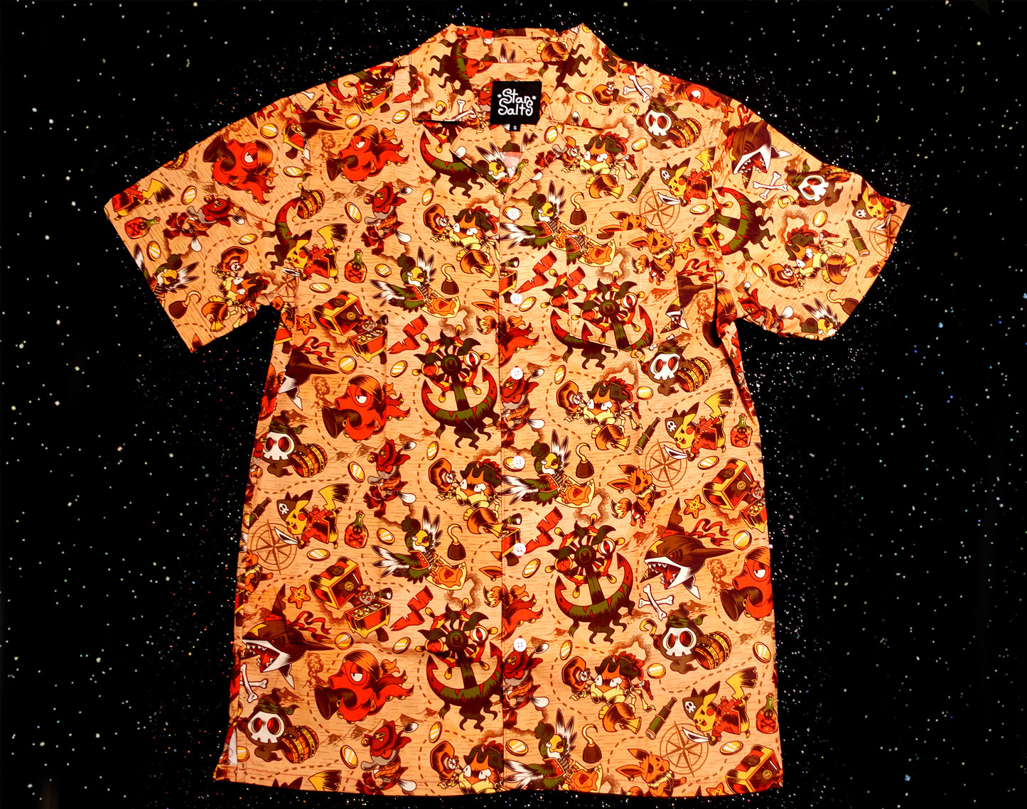 Poke'Pirates Button Up Shirt
