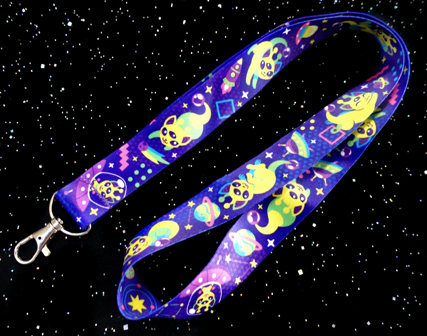 Alien Cat Lanyard