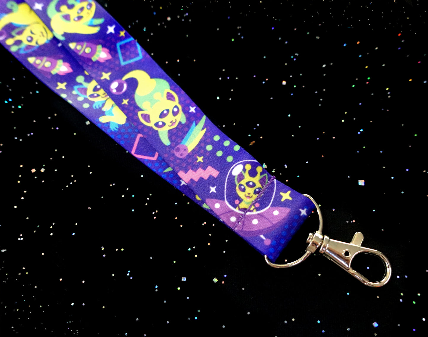 Alien Cat Lanyard