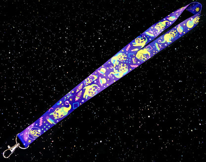 Alien Cat Lanyard