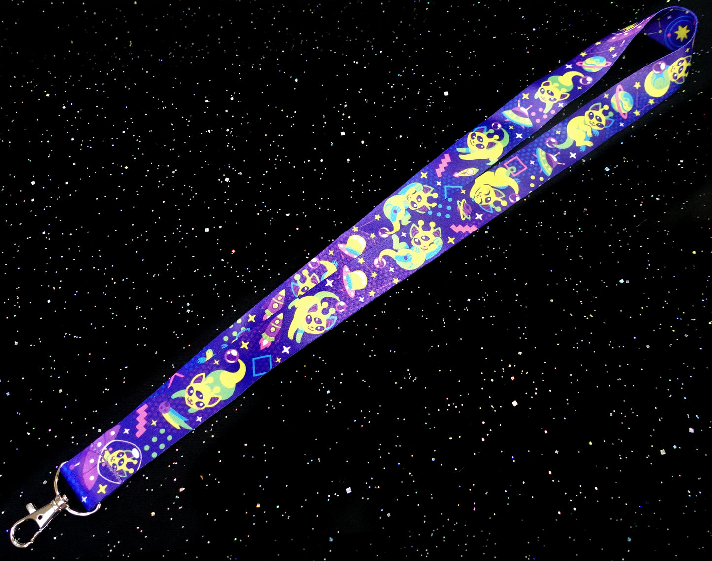 Alien Cat Lanyard